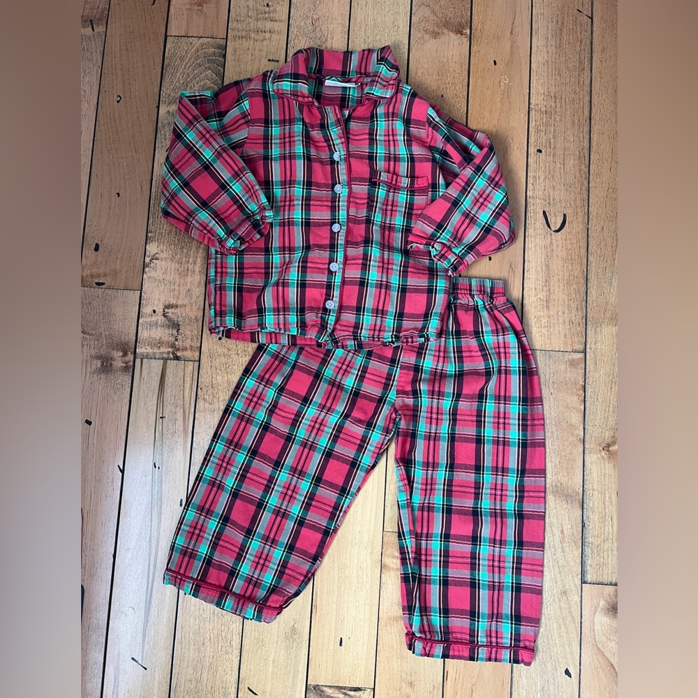 Smockingbird Flannel Pajama Set size 4T